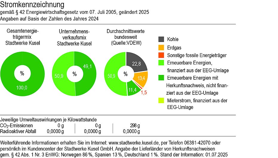 Stromkennzeichnung Grafik 2025