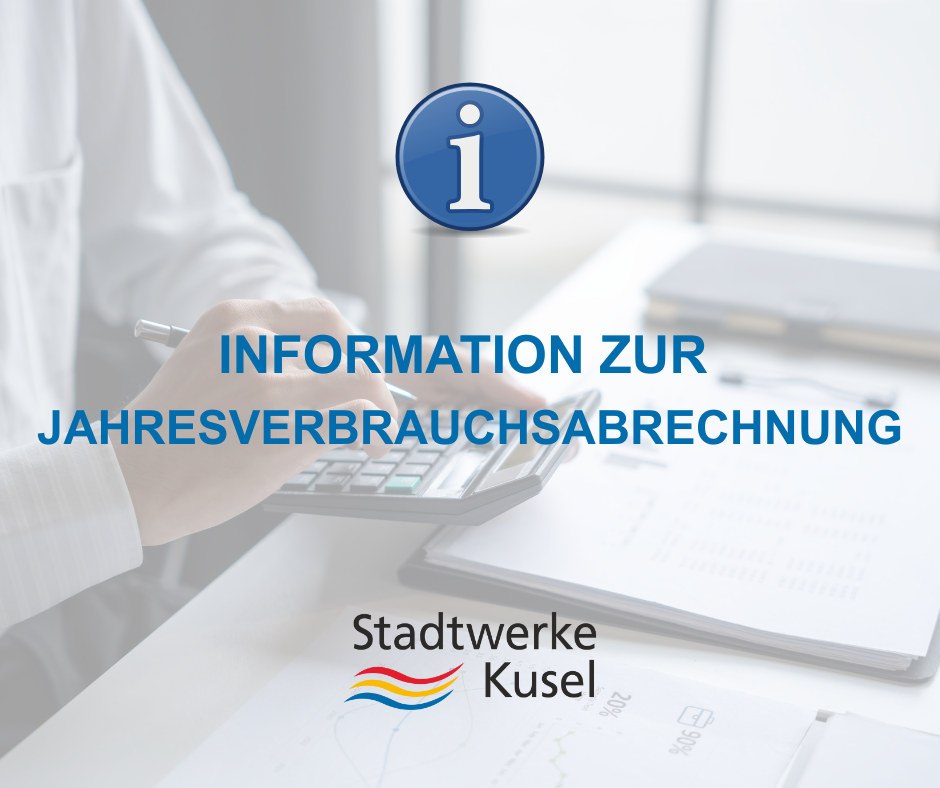 Information zur Jahresverbrauchsabrechnung